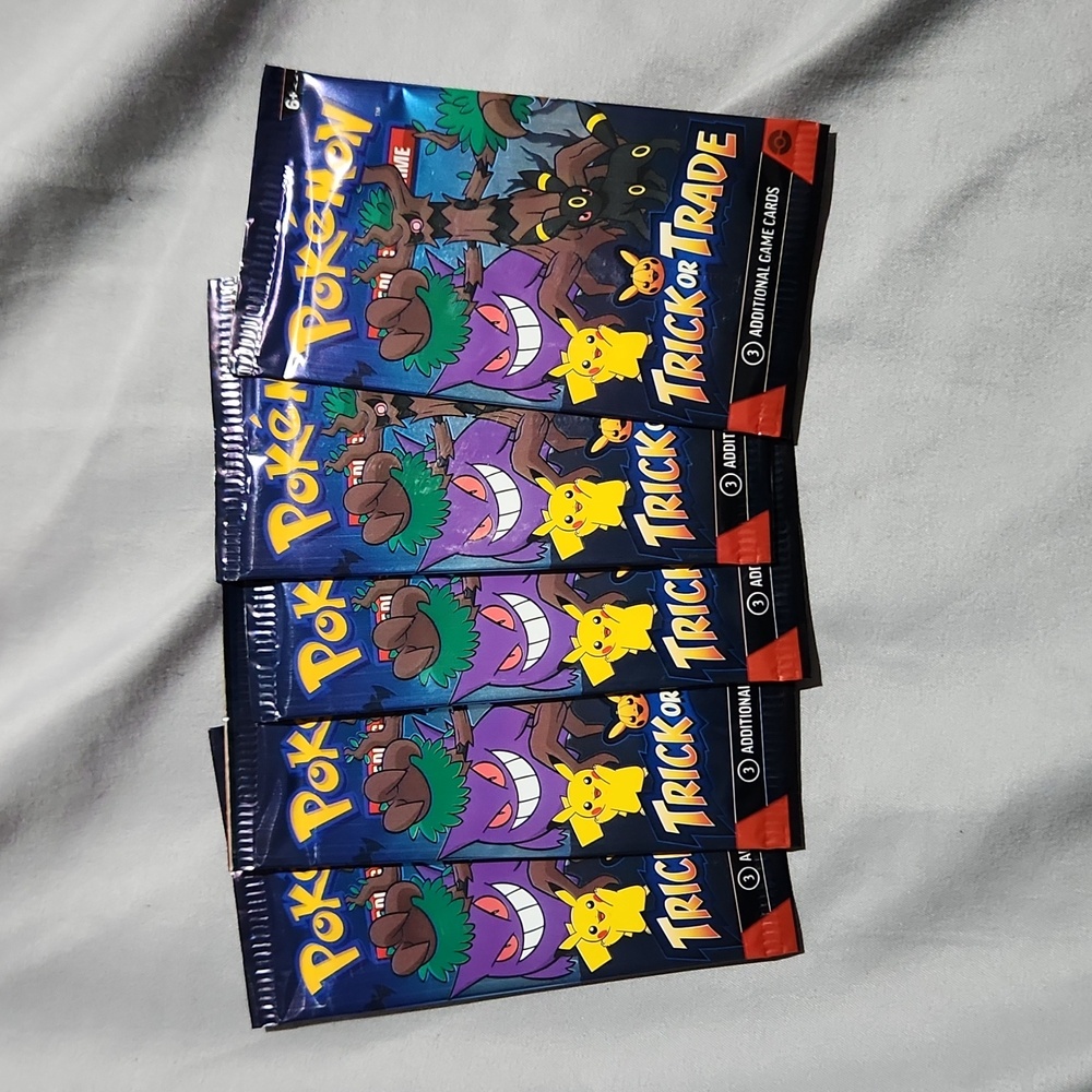 2024 Pokemon Trick or Trade Booster Packs Set of 5